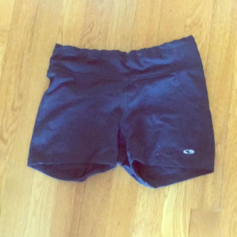 Black fitness shorts